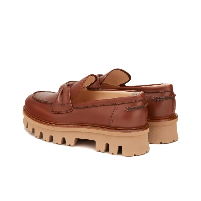 AGL Loafers 3cm Women's Light Brown-2