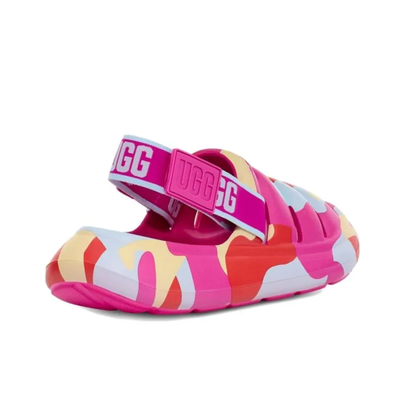 UGG Sport Yeah Slide Camopop Stylish Sandal Women's Dragon Fruit-3