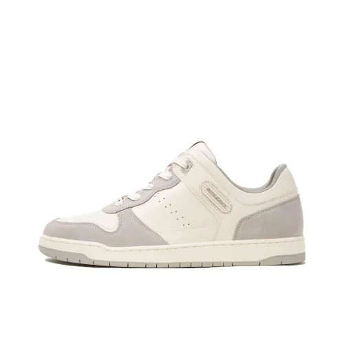COACH Low-Top Skateboard Shoes Men's Gray White