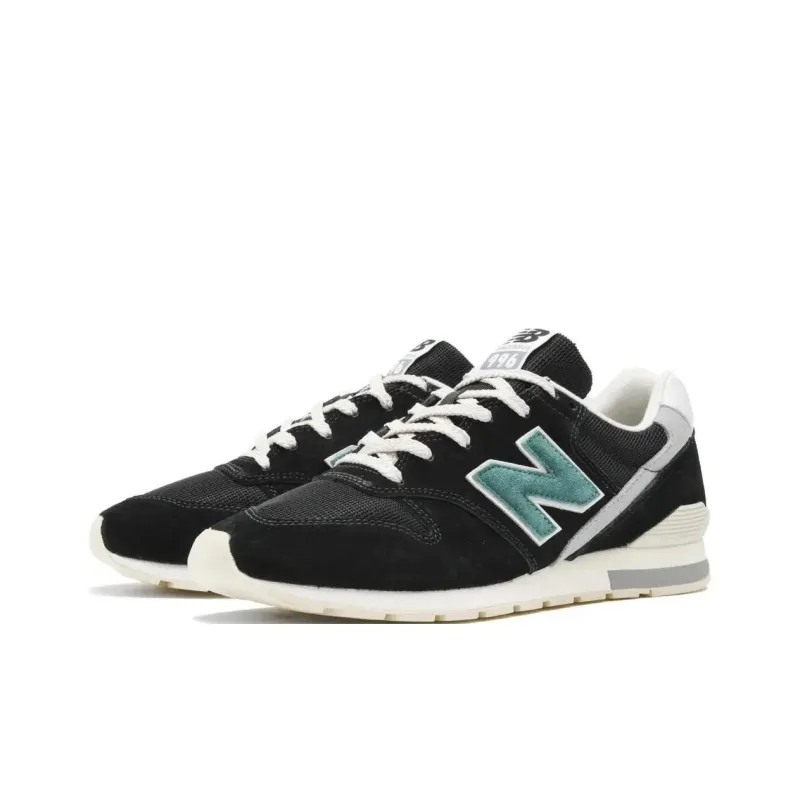 New Balance Anti Slip Wear Resistant Low Top Casual Running Shoes Men's Black Gray White-2