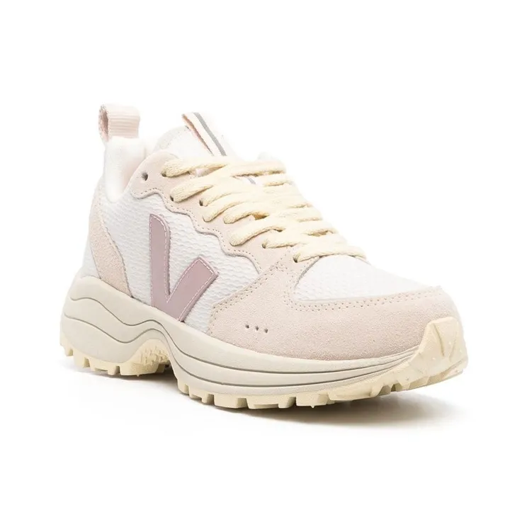VEJA Venturi Suede Lace Up 'White Beige Rose'-2
