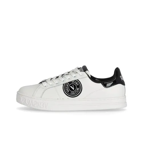 VERSACE JEANS Skateboard Shoes Men Low-Top White