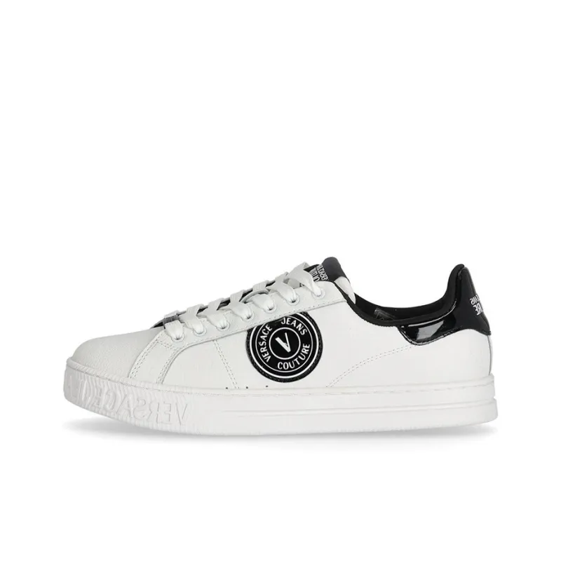 VERSACE JEANS Stylish Skateboarding Shoes Men's White-0