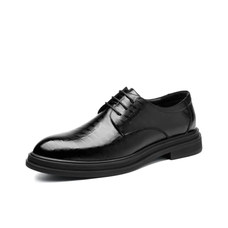 Batotem Dress Shoes Men Low Top Black/Brown-0