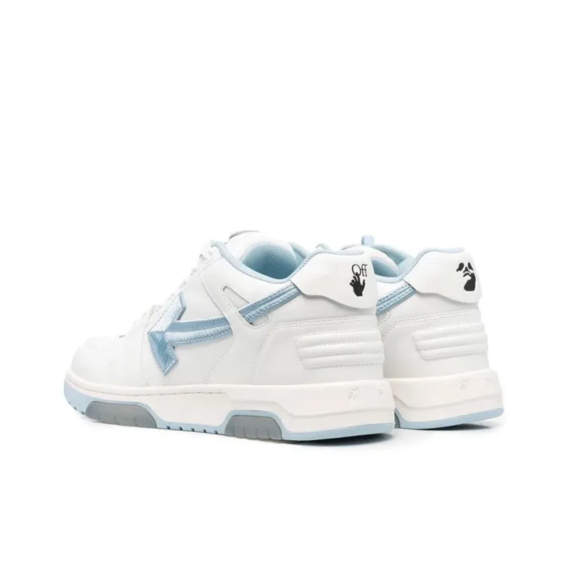 OFF WHITE Out Of Office Ooo Low Tops Embroidered Arrow White Light Blue-3