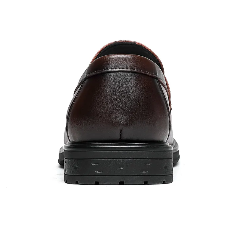 CHINT Dress Shoes Men Low Top Black/Brown-7
