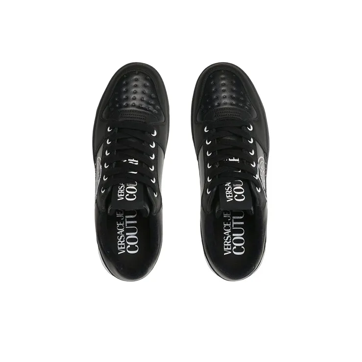 VERSACE JEANS Stylish Skateboarding Shoes Men's Black-2