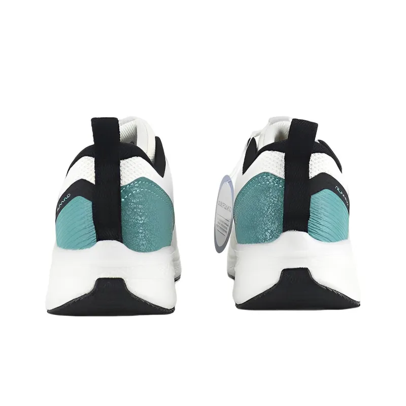 361° Wear Resistant Slip Resistant Rebound Lightweight Low Top Running Shoes White Cyan-3