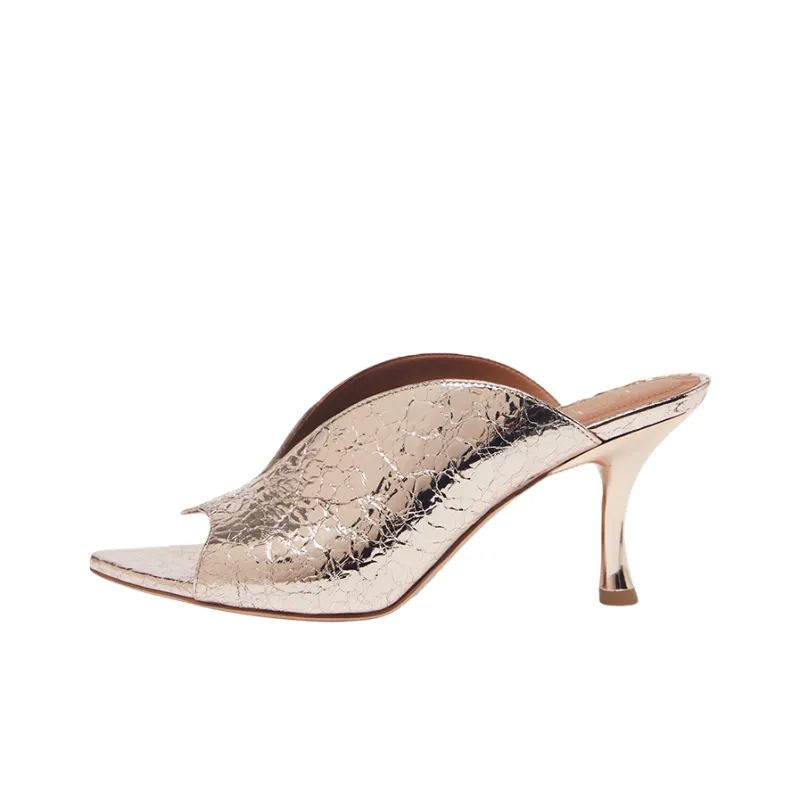 Malone Souliers Henri Slide Slippers 7cm Women's Bronze-0