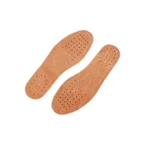 [1 Pack]Cow Leather Odor-Resistant-Leather Shoes Insoles