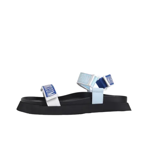 MOSCHINO Beach Sandals Men Blue/Black