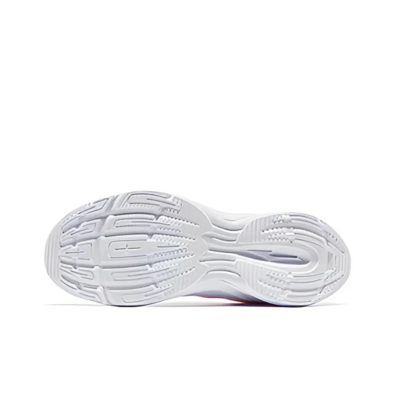 Erke Anti Slip Wear Resistant Low Top Casual Running Shoes Women's White Blue-3