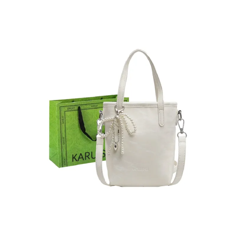 KARUISHA Pu Shoulder Bag Women's Black/White/Silver/Green-9