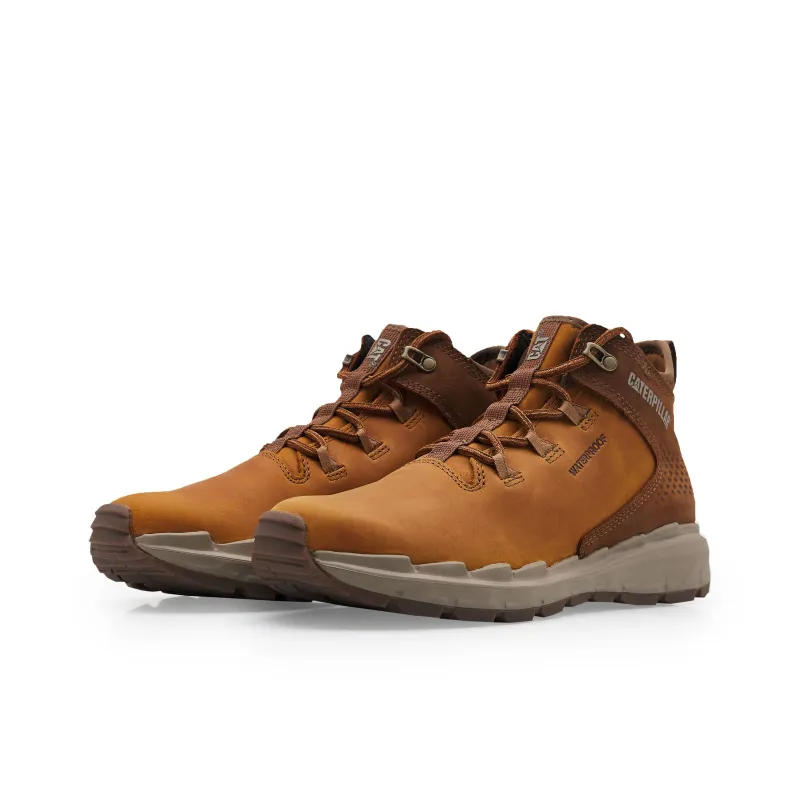 CAT Stratify WP SS23 Abrasion Resistant Mid Top Outdoor Shoes Men's Brown-1