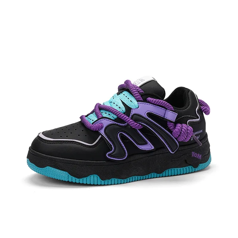 TALKING TOM Slip Resistant Cushioning Wear Resistant Breathable Low Top Skateboard Shoes Unisex-2
