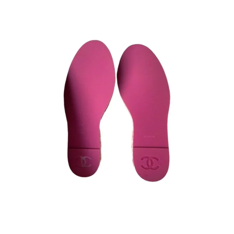 CHANEL Casual Single Shoes Women's Red-4