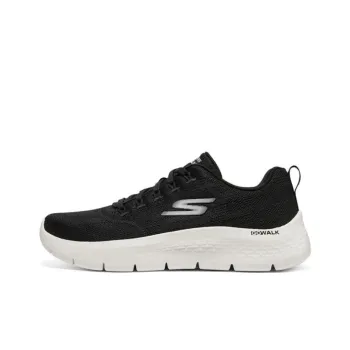Skechers Go Walk Fle Cushioning Anti Slip And Wear Resistant Rebound Low Top Casual Shoes Women's Black White