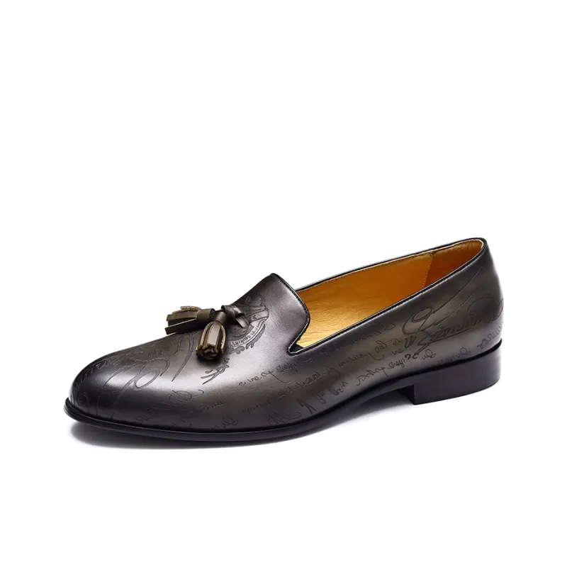 ASTON M.JAZZ Loafers Men Low Top Dark Gray/Brown-1
