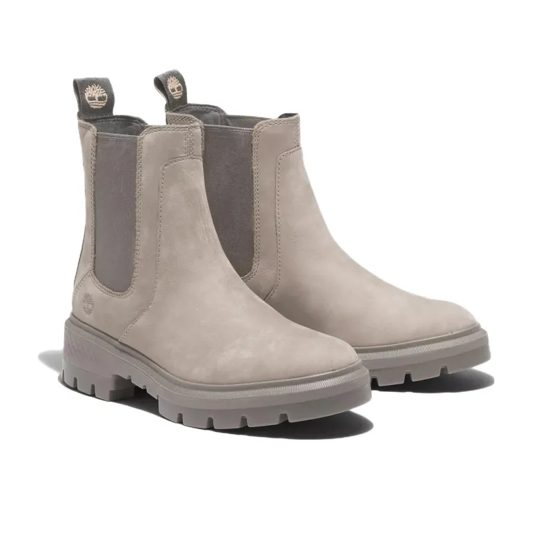 Timberland Cortina Valley Short Chelsea Boots Women's Gray-2
