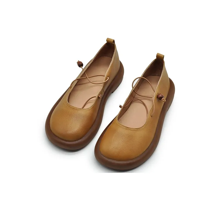 ARTMU Women's Casual Shoes Women's Low Top Camel/Ecru-3