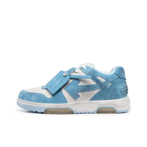 OFF-WHITE OOO Low Out Of Office Vintage Suede White Light Blue