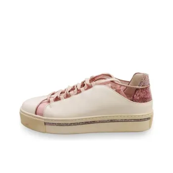 RENE CAOVILLA Skateboard Shoes Women's Pink White