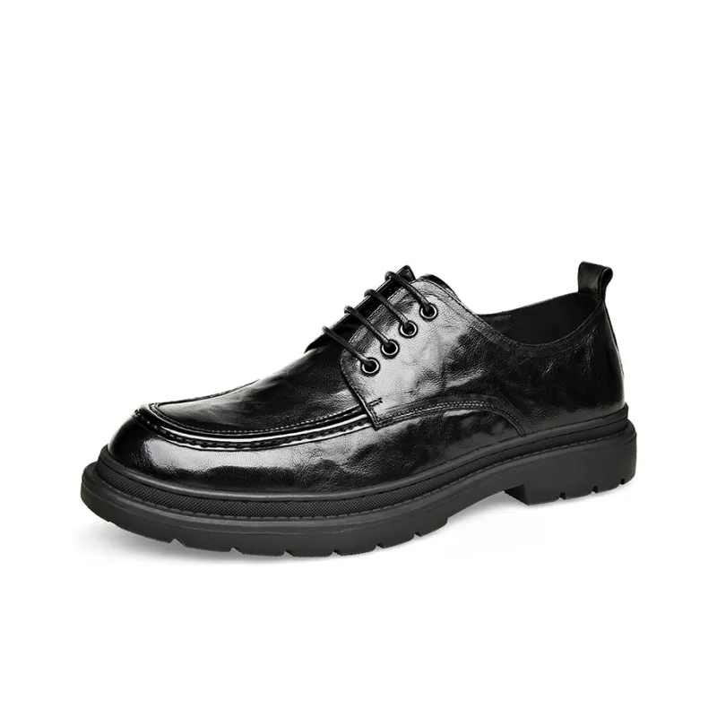 ST&SAT Dress Shoes Casual Business Shoes Men's Black-1
