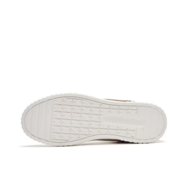 Erke Skateboard Shoes Men Low Top White Brown-5