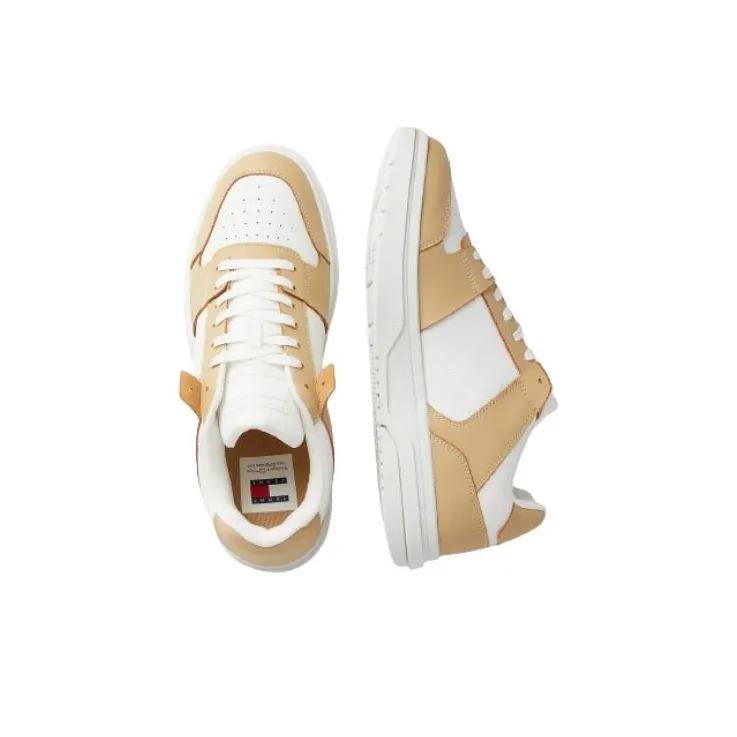 Tommy Hilfiger Abrasion Resistant Low Top Skateboard Shoes Men's White Yellow-2