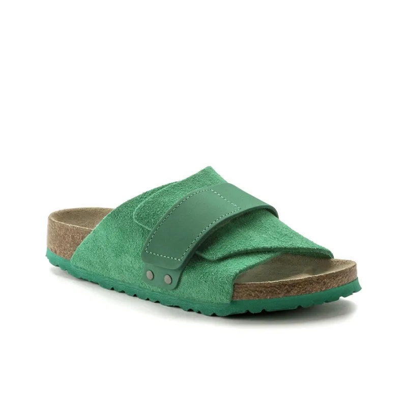 Birkenstock Kyoto Nubuck Suede Leather Sandals 'Bold Green'-2