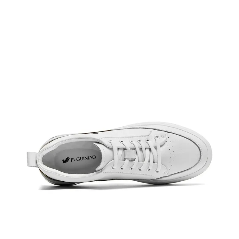 Rich Birds Low Top Skateboard Shoes Men's White-2