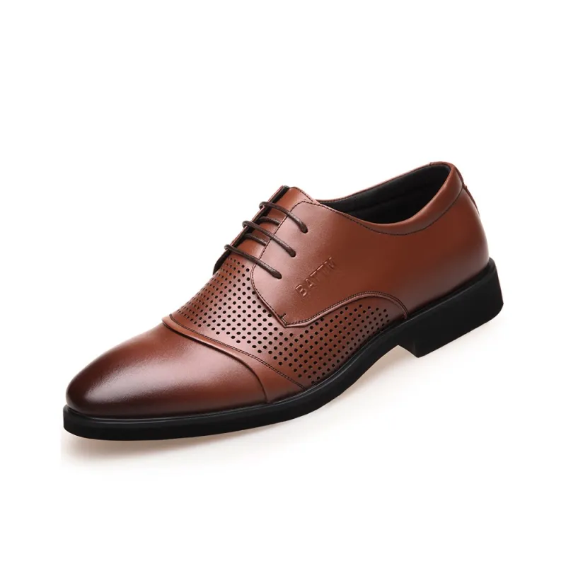 Batotem Dress Shoes Men Low Top Black, Brown-3