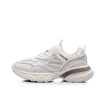 Tonlion Chunky Sneakers Unisex Low Top White Gray/White Blue/Light Beige Gray/Light Beige Black