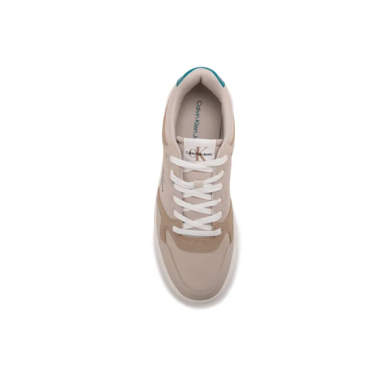 CKJ CALVIN KLEIN JEANS Low Top Skateboard Shoes Men's Eggshell Yellow-2