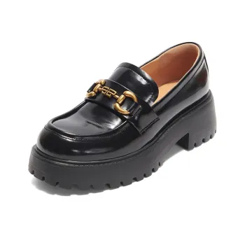 PT'SON Loafers 5.5cm Women's Black