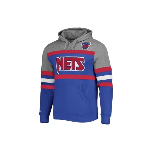 Mitchell Ness X NBA Brooklyn Nets Sweatshirts Men Blue/Gray