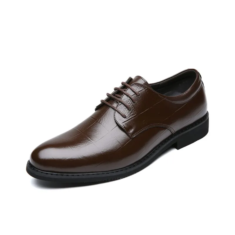 EGCHI Dress Shoes Men Mid Top Black-4