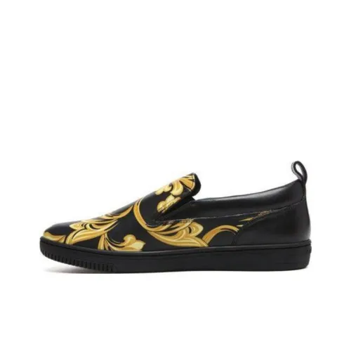 VERSACE JEANS Men's Casual Shoes Men Low-Top Black/Yellow