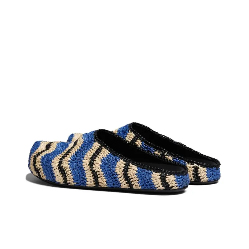 No Vacancy Inn x MARNI Quick Dry Closed Toe Slippers Men's Blue Black-2