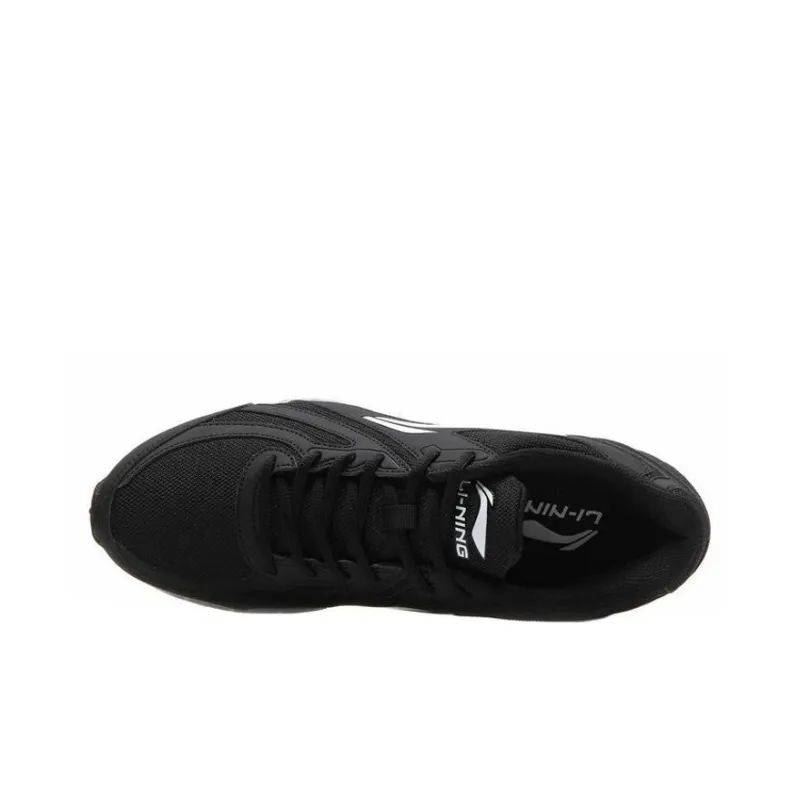 LiNing Shock Absorbers Slip Resistant, Abrasion Resistant, Lightweight Low Top Running Shoes Men's Black-2