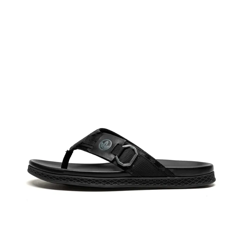 LEAVELAND Stylish Sandals Men's Black-0