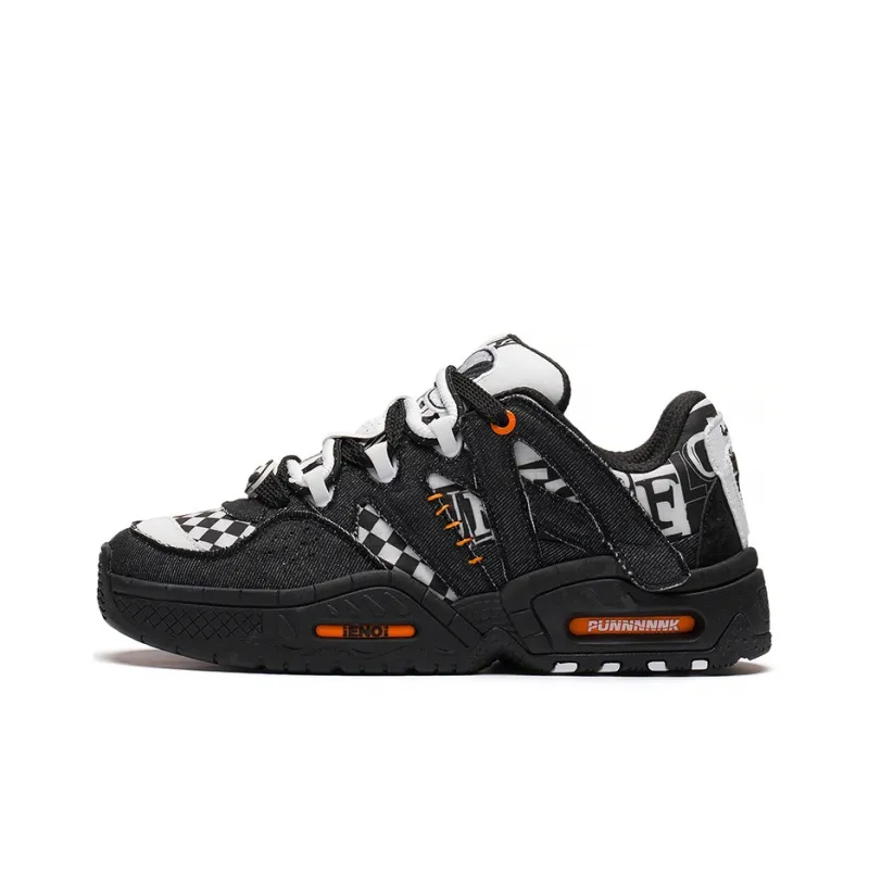 LiNing CF Tracing Collection Honor 2.0 Halloween Low Top Casual Shoes Unisex Black White-0