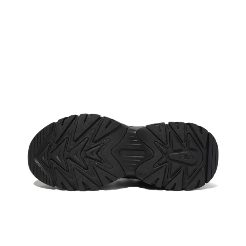 FILA Durable Breathable Low Top Casual Shoes Unisex Black Korean Style-4