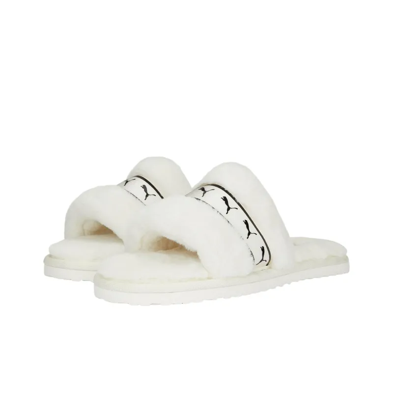 PUMA Fluff Remix BX Fluff Remix B Sports Slippers Women's White-2