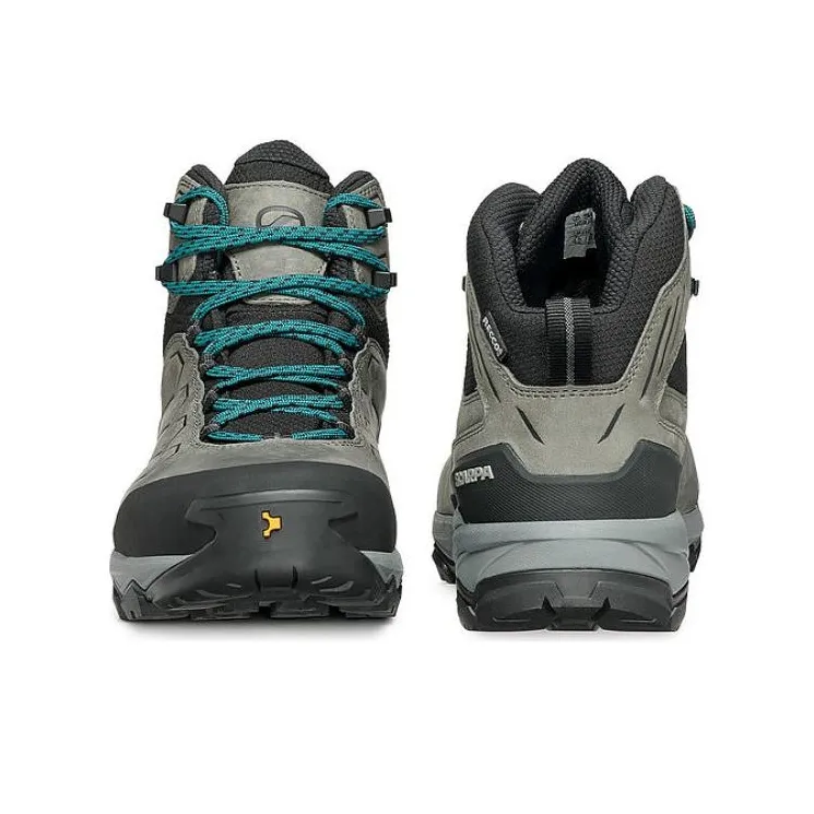 SCARPA Shock Absorbers With Slip Resistant Features High Top Mountaineering Hiking Shoes Men's Black Gray-3