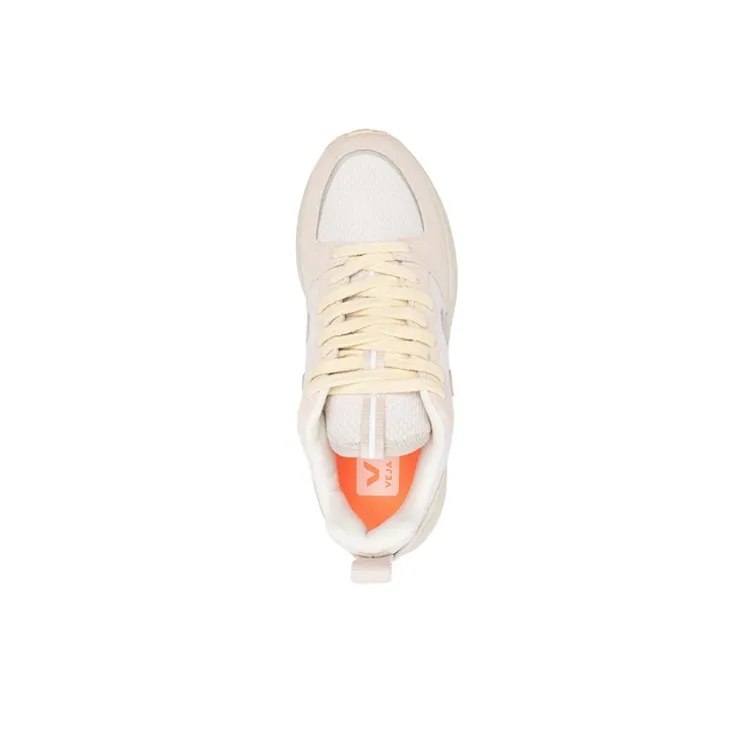 VEJA Venturi Suede Lace Up 'White Beige Rose'-4