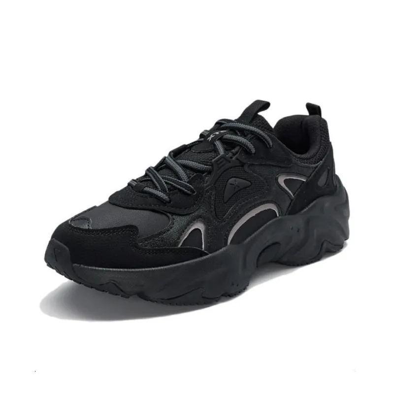 XTEP Spring Festival Collection Anti Slip Wear Resistant Casual Shoes Women's Black-0
