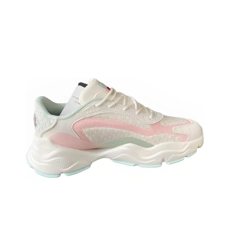 Anta Millennium Bear Cushioning Anti Slip And Wear Resistant Low Top Sports Casual Shoes Women's White Pink-1