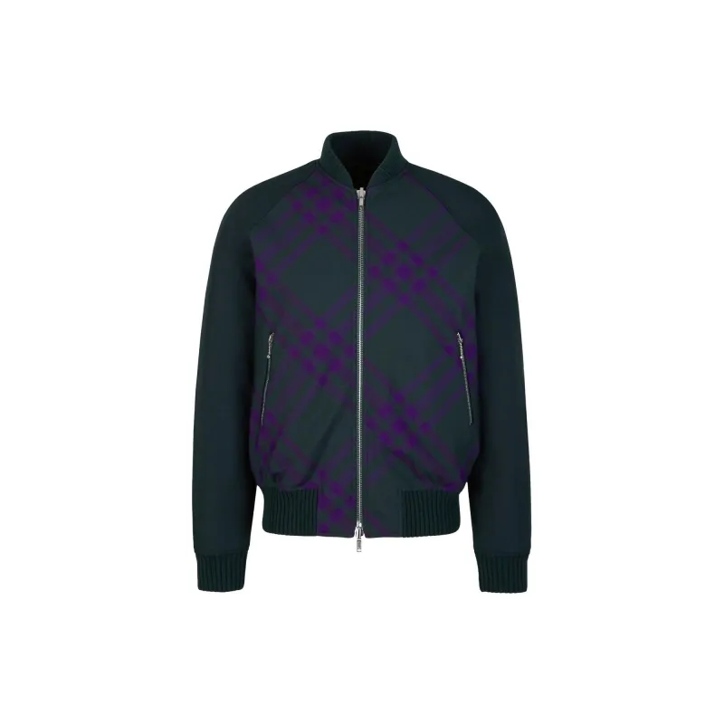 Burberry Checked Zipped Reversible Bomber Jacket-2