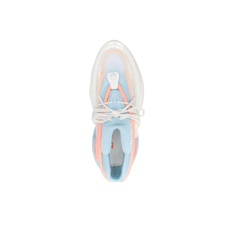 BALMAIN Low-Top Sports Lifestyle Casual Shoes Men's White Blue Pink-4